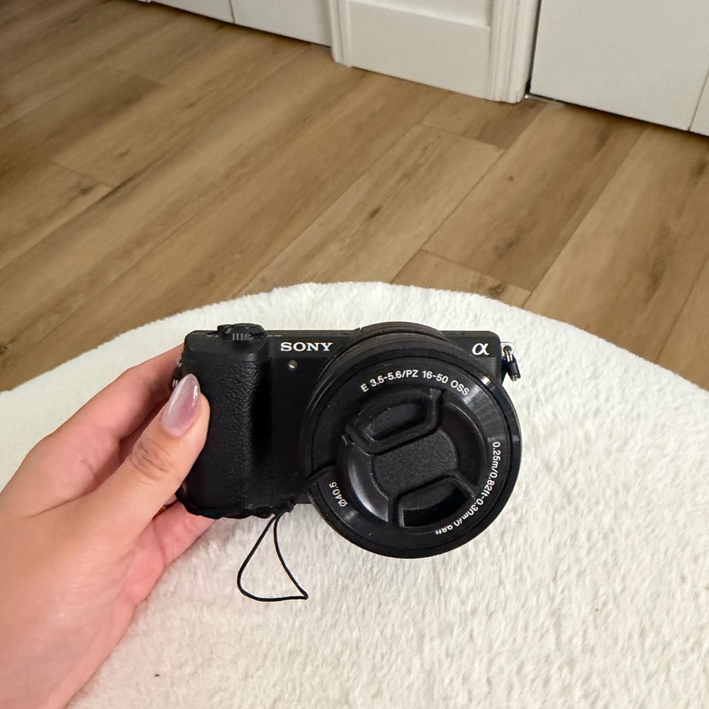 Sony Alpha a5100 Mirrorless Camera - Black Body and Lens